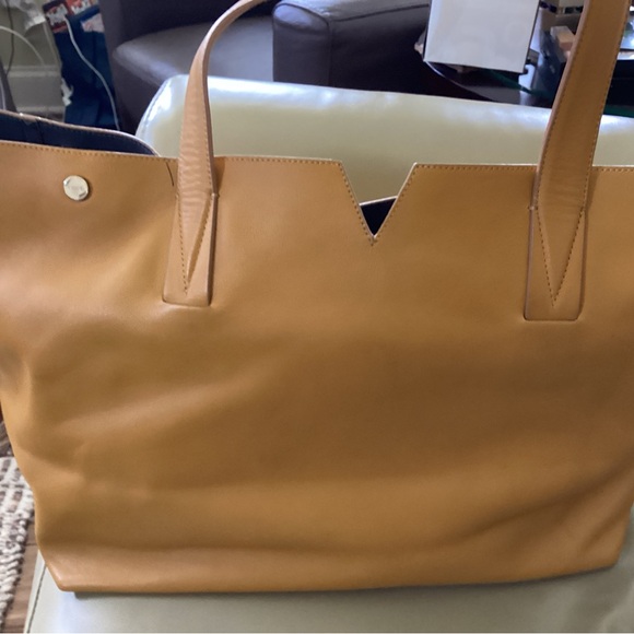 Vince mustard yellow leather tote - Picture 8 of 9